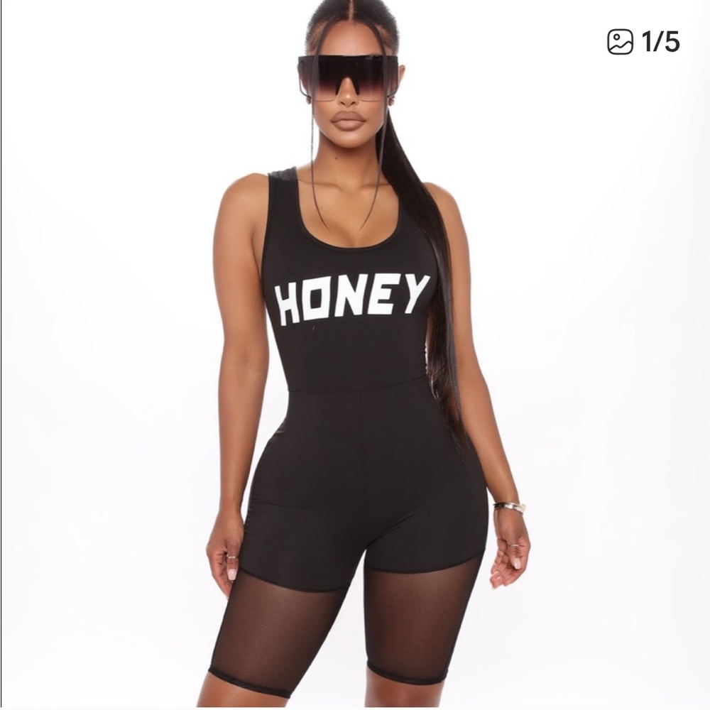 Fashion Nova Black 'Honey' Bodysuit